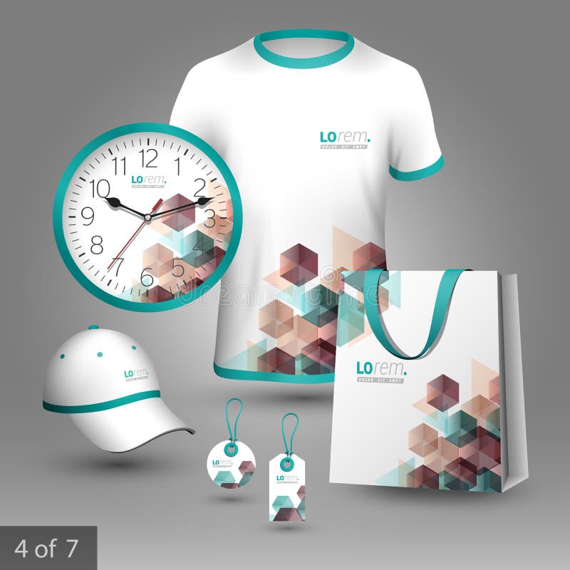 Calibre d'identité d'entreprise et cadeaux promotionnels illustration stock Calibre d'identité d'entreprise et cadeaux promotionnels illustration stock