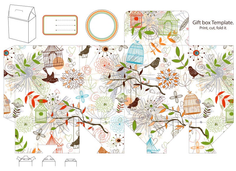 Calibre de boîte-cadeau illustration de vecteur Calibre de boîte-cadeau illustration de vecteur
