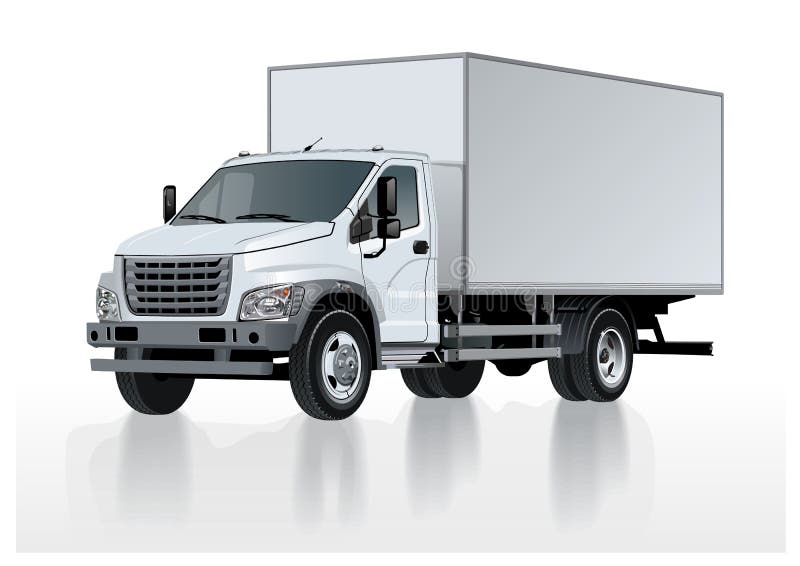 Calibre de camion de vecteur d'isolement sur le blanc illustration de vecteur Calibre de camion de vecteur d'isolement sur le blanc illustration de vecteur