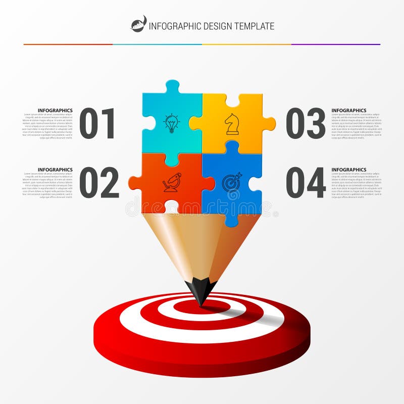 Calibre de conception d'Infographic Concept d'affaires avec 4 étapes illustration libre de droits Calibre de conception d'Infographic Concept d'affaires avec 4 étapes illustration libre de droits