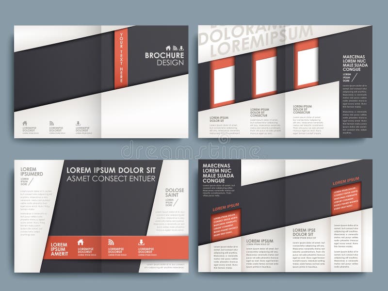 Calibre de conception de disposition de brochure de vecteur illustration de vecteur Calibre de conception de disposition de brochure de vecteur illustration de vecteur