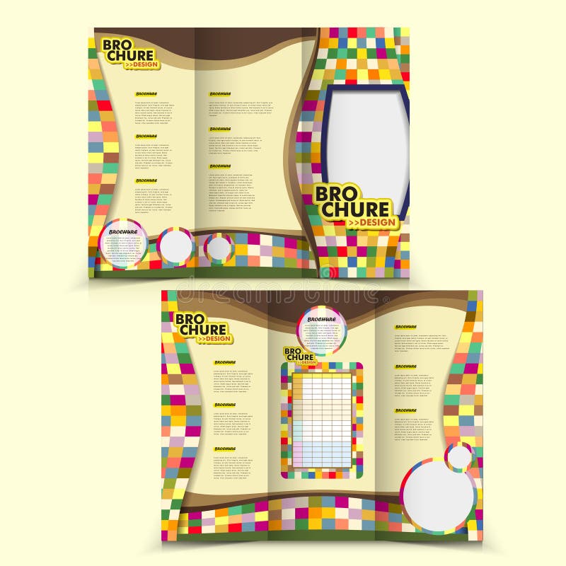 Calibre de conception de disposition de brochure de vecteur illustration stock Calibre de conception de disposition de brochure de vecteur illustration stock