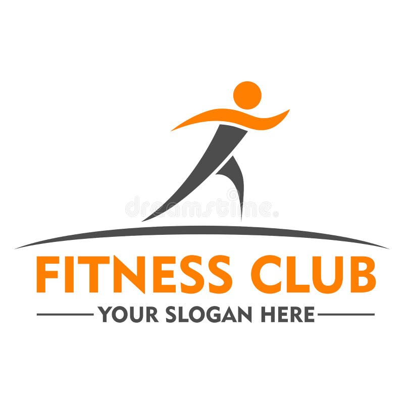 Calibre de conception de logo de centre de fitness illustration libre de droits Calibre de conception de logo de centre de fitness illustration libre de droits