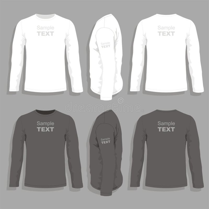 Calibre de conception du T-shirt des hommes illustration stock Calibre de conception du T-shirt des hommes illustration stock