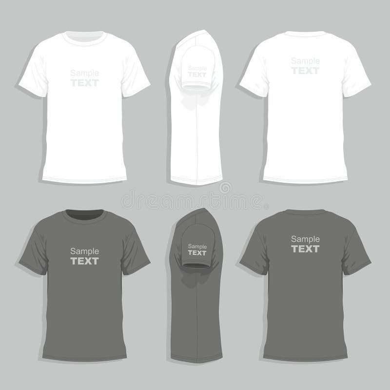 Calibre de conception du T-shirt des hommes illustration stock Calibre de conception du T-shirt des hommes illustration stock