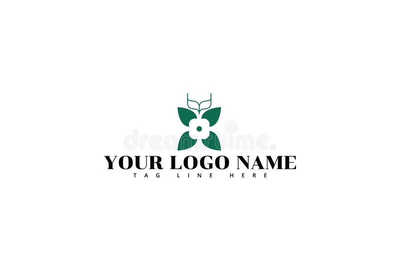 Calibre de conception de logo de fleur illustration libre de droits Calibre de conception de logo de fleur illustration libre de droits