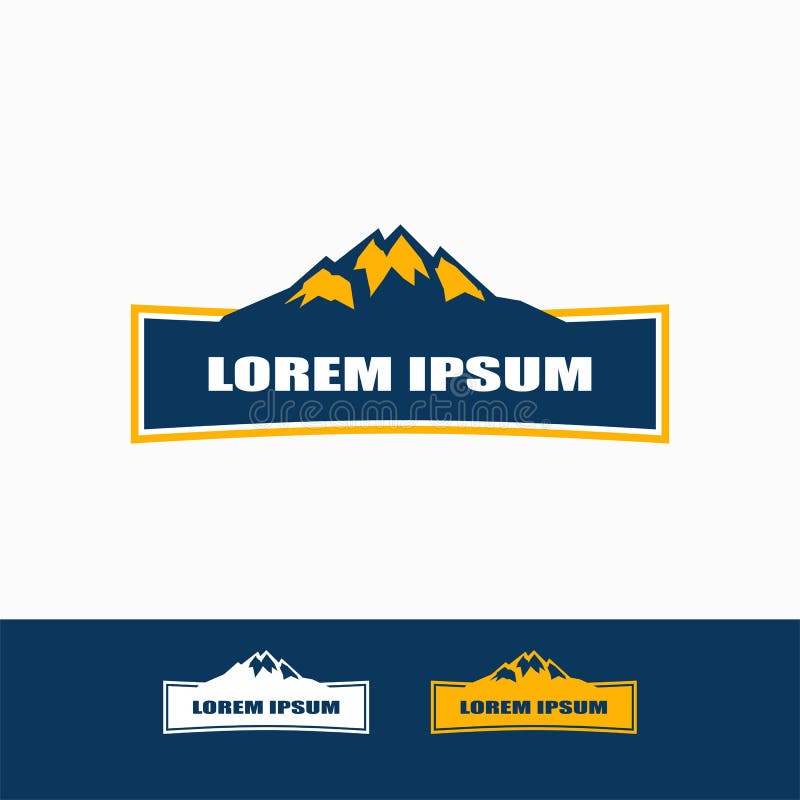 calibre de conception de logo de paysage de montagne Logo Design extérieur illustration de vecteur calibre de conception de logo de paysage de montagne Logo Design extérieur illustration de vecteur