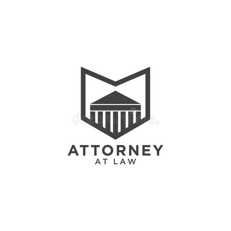 Calibre de logo d'avocat illustration de vecteur Calibre de logo d'avocat illustration de vecteur