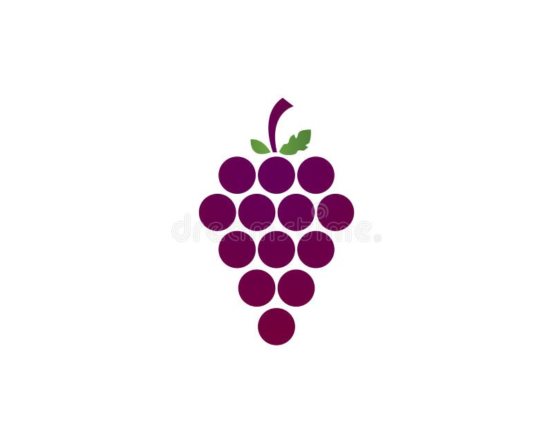 Ensemble De Logo De Raisins Illustration de Vecteur Illustration du