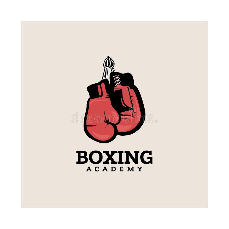 Calibre de logotype de boxe illustration de vecteur Calibre de logotype de boxe illustration de vecteur