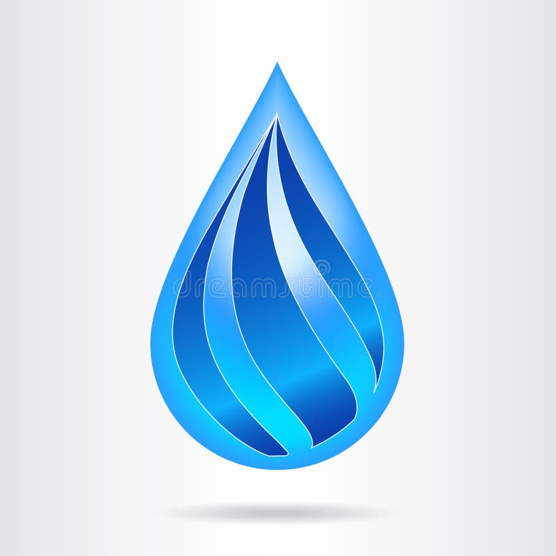 Calibre de vecteur de conception d'abrégé sur baisse de l'eau de logo illustration de vecteur Calibre de vecteur de conception d'abrégé sur baisse de l'eau de logo illustration de vecteur
