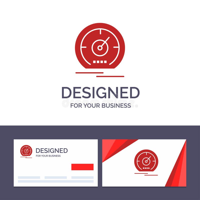 Calibre do molde criativo do cartão e do logotipo, painel, medidor, velocidade, ilustração do vetor do velocímetro ilustração royalty free Calibre do molde criativo do cartão e do logotipo, painel, medidor, velocidade, ilustração do vetor do velocímetro ilustração royalty free