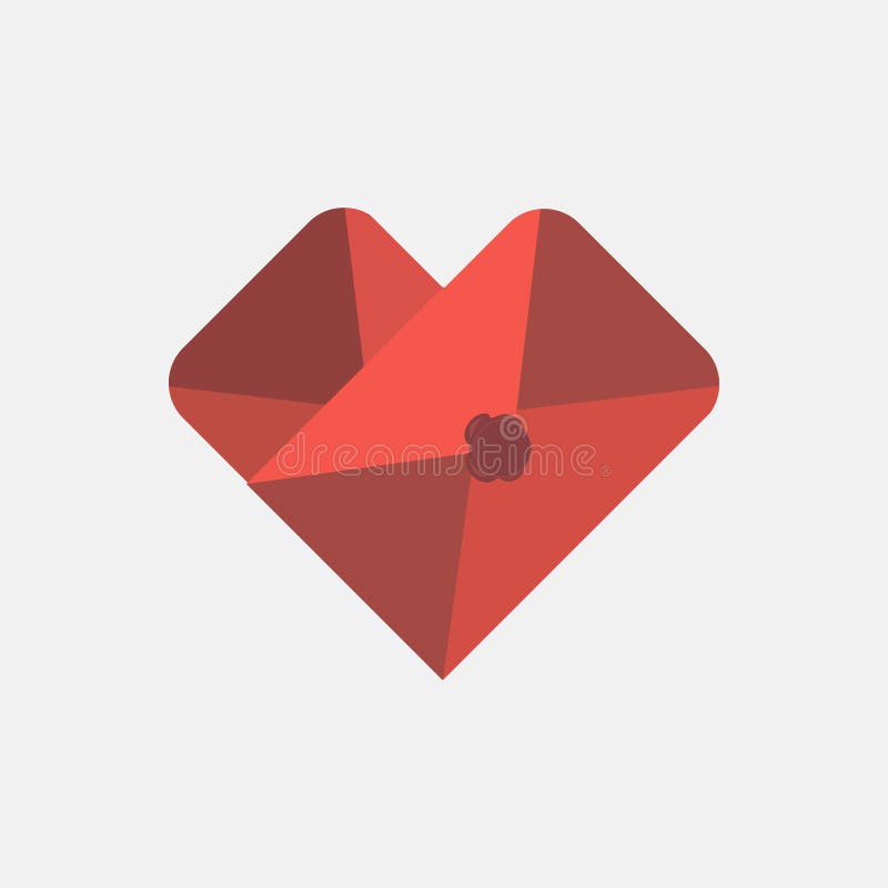 Calibre en forme de coeur de conception d'icône de courrier d'enveloppe Signe coloré Peut être employée médical, en datant, le jo illustration de vecteur Calibre en forme de coeur de conception d'icône de courrier d'enveloppe Signe coloré Peut être employée médical, en datant, le jo illustration de vecteur