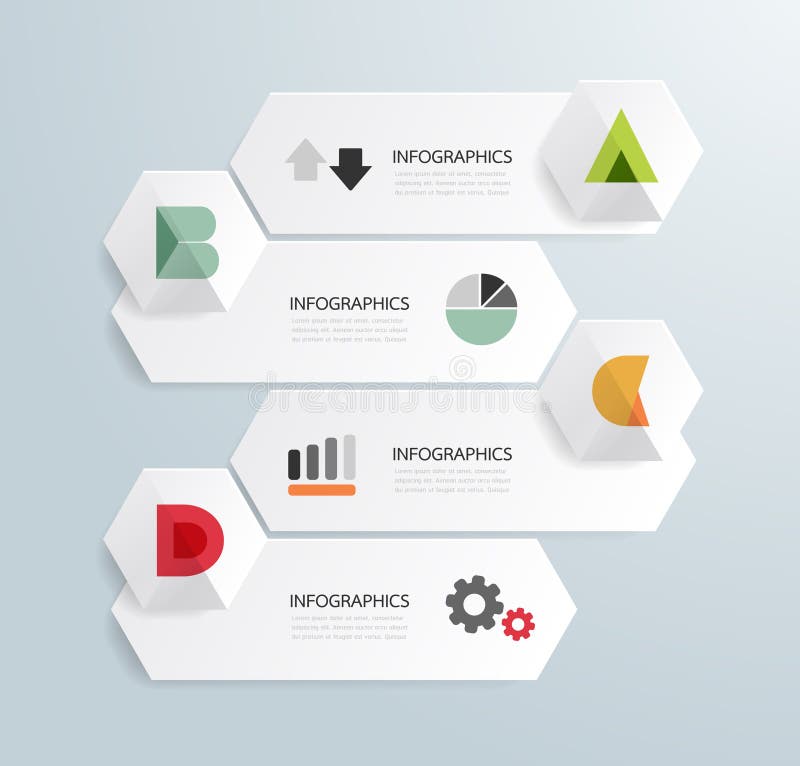 Calibre infographic de style minimal de conception moderne illustration stock Calibre infographic de style minimal de conception moderne illustration stock