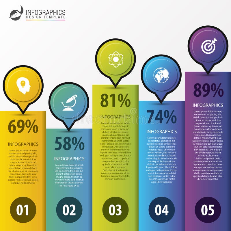 Calibre infographic moderne de conception Concept d'affaires Vecteur illustration libre de droits Calibre infographic moderne de conception Concept d'affaires Vecteur illustration libre de droits