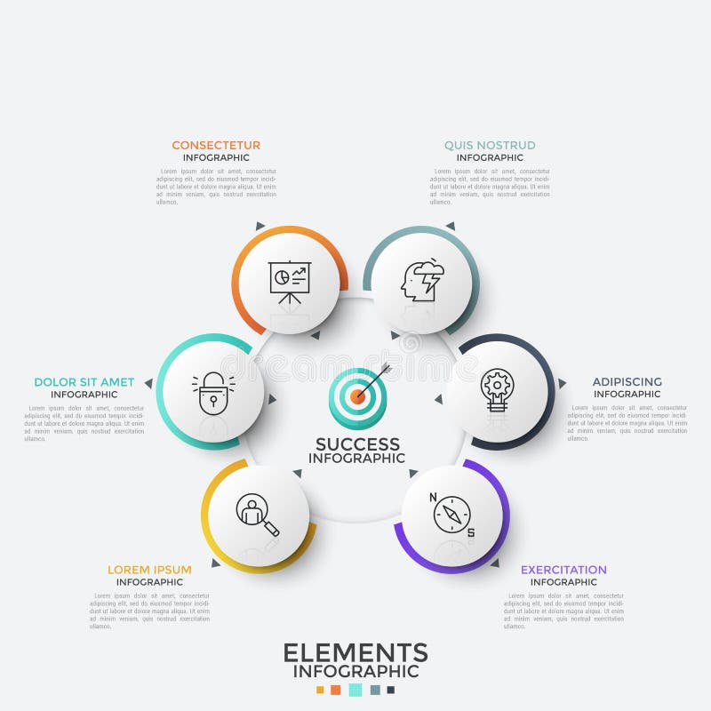 Calibre infographic moderne de conception illustration de vecteur Calibre infographic moderne de conception illustration de vecteur