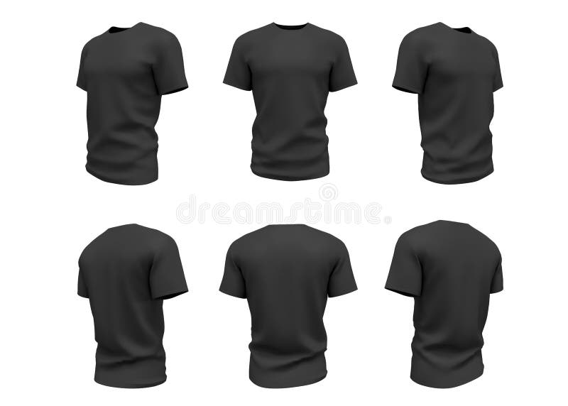 Calibre noir de T-shirt d'isolement sur le fond blanc