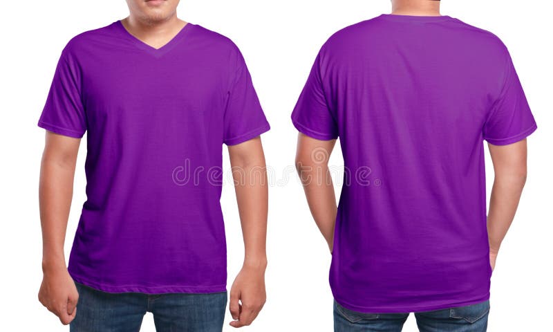 Calibre pourpre de conception de chemise de décolleté en V