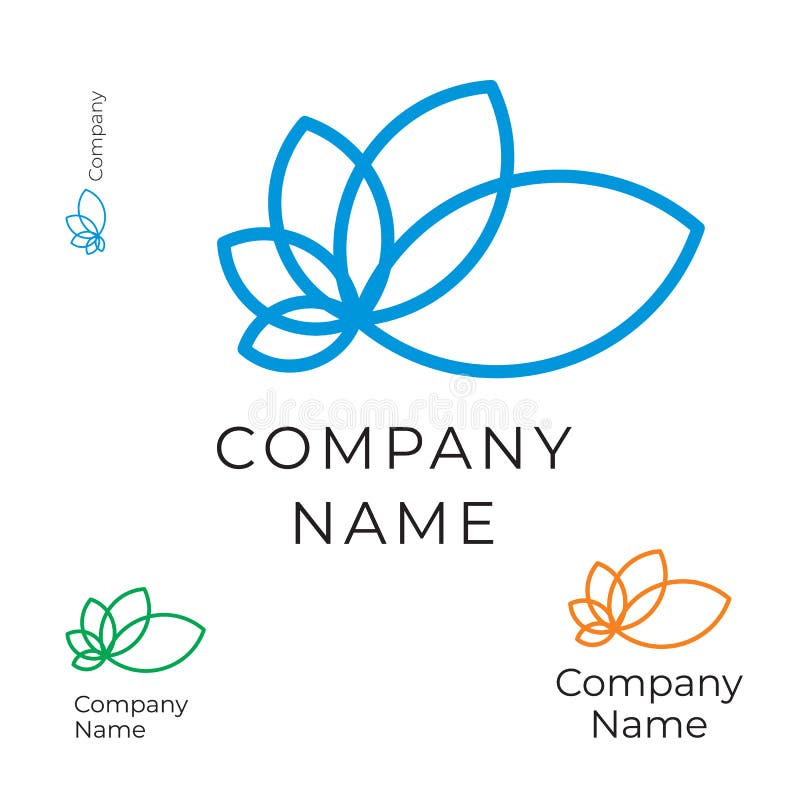 Calibre réglé de découpe de fleur de concept moderne de Logo Identity Brand Icon Symbol illustration libre de droits Calibre réglé de découpe de fleur de concept moderne de Logo Identity Brand Icon Symbol illustration libre de droits