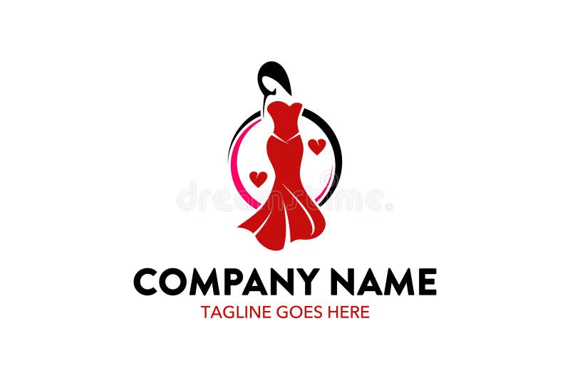 Calibre unique de logo de boutique de mode illustration libre de droits Calibre unique de logo de boutique de mode illustration libre de droits