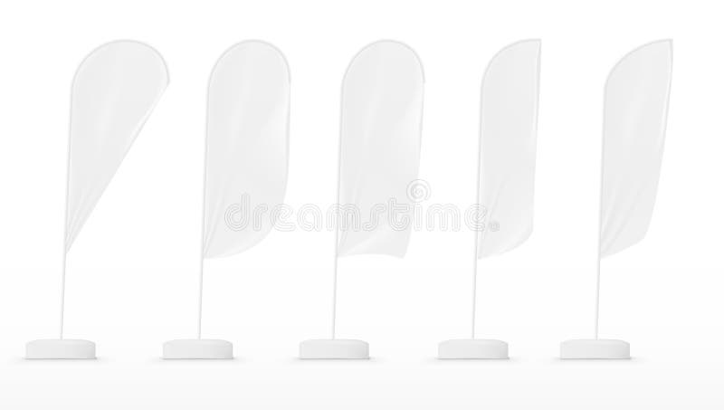 Calibre vide blanc de drapeau de bannière d'expo illustration de vecteur