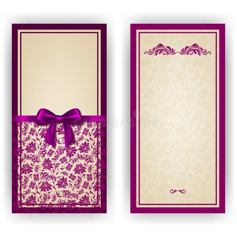Calibre élégant de vecteur pour l'invitation de luxe, illustration libre de droits Calibre élégant de vecteur pour l'invitation de luxe, illustration libre de droits