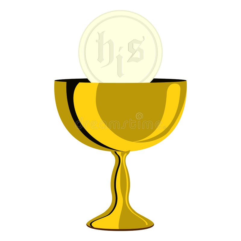 Calice et centre serveur de communion illustration libre de droits Calice et centre serveur de communion illustration libre de droits