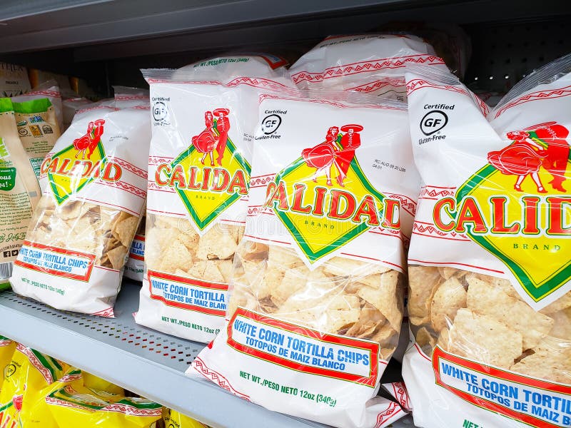 Calidad Tortilla Chips at Store Editorial Photo Image of crunch