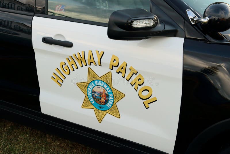 California Highway Patrol Logo on Police Car