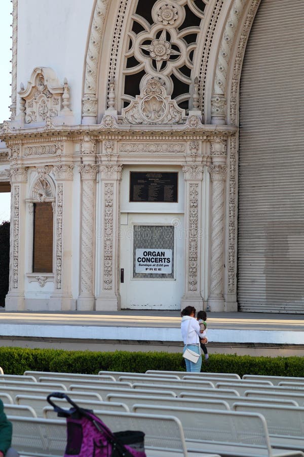California Travel Series San Diego Balboa Park Historic Buildings royaltyfri foto