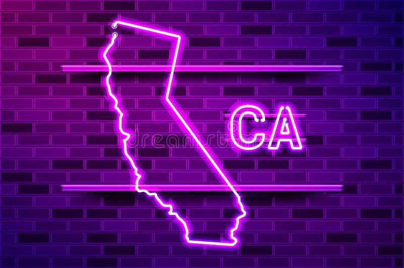 California Neon Sign Vector California Dreaming Design Template Neon Sign  Summer Light Banner Neon Signboard Nightly Bright Advertising Light  Inscription Vector Billboard Stock Illustration - Download Image Now -  iStock