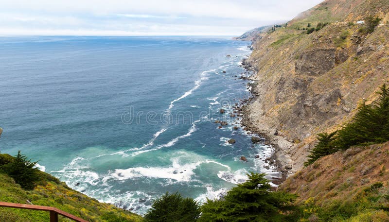 California wild coastline