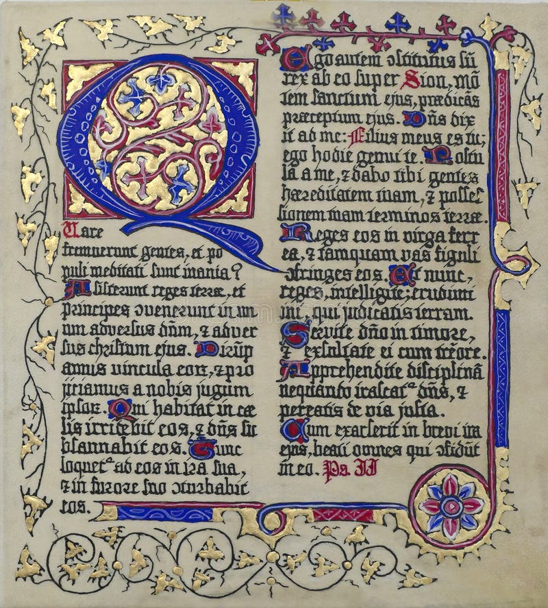 CaligrafÃ­a de manuscritos iluminados medievales en Stari Grad