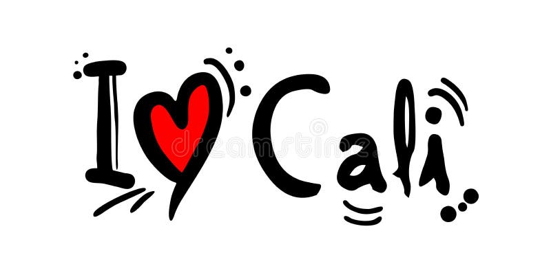 Calistad van de liefdebericht van Colombia vector illustratie