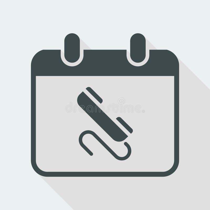 Call for appointment - Minimal vector icon royalty free illustration