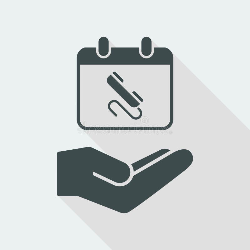 Call for appointment - Minimal vector icon vector illustration