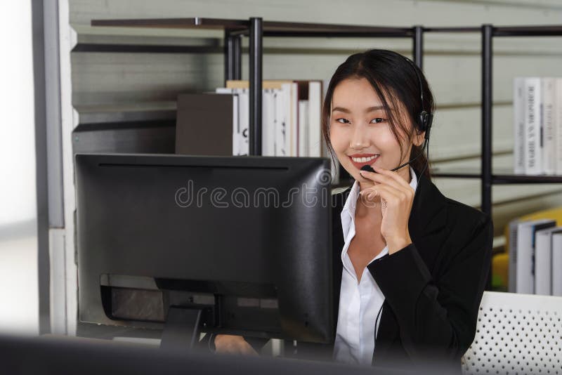 Call Center and Help Desk Support Agent in Operation at Online Customer