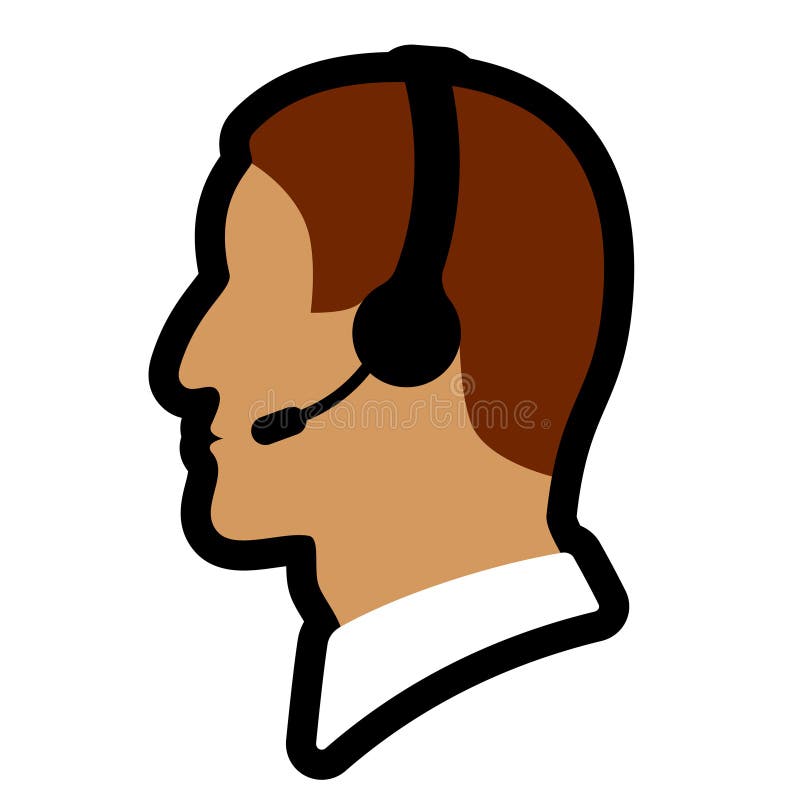 Call center person icon stock vector. Illustration of headphone - 26239173
