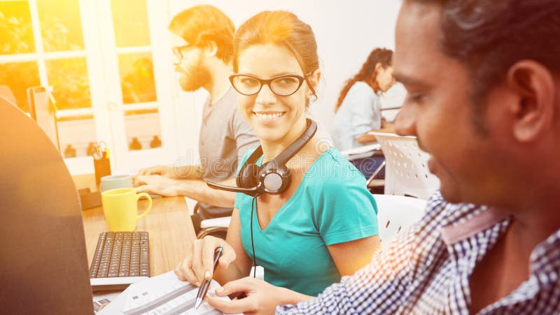 Call center team in India royalty free stock photos Call center team in India royalty free stock photos