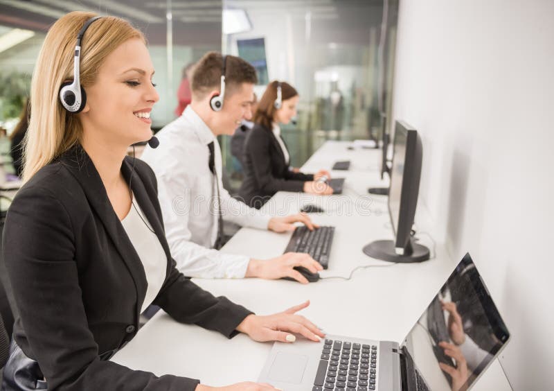 Call centre royalty-vrije stock afbeelding Call centre royalty-vrije stock afbeelding