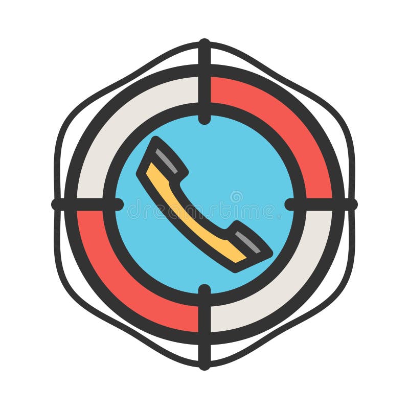 Call for Help stock illustration