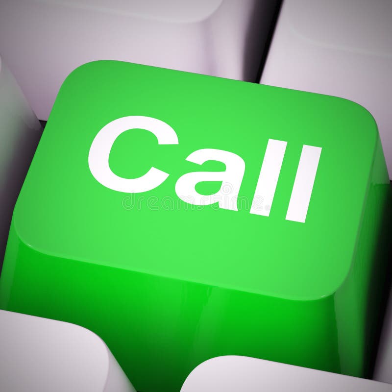 Call now button for contacting help desk using voip - 3d illustration vector illustration