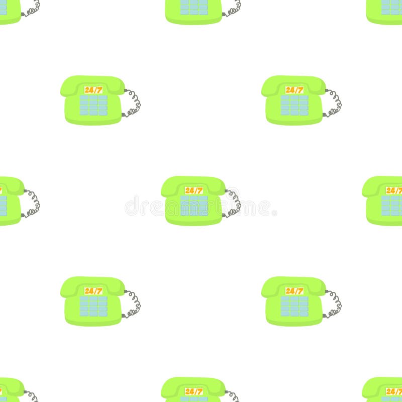 Call service pattern seamless vector stock illustration