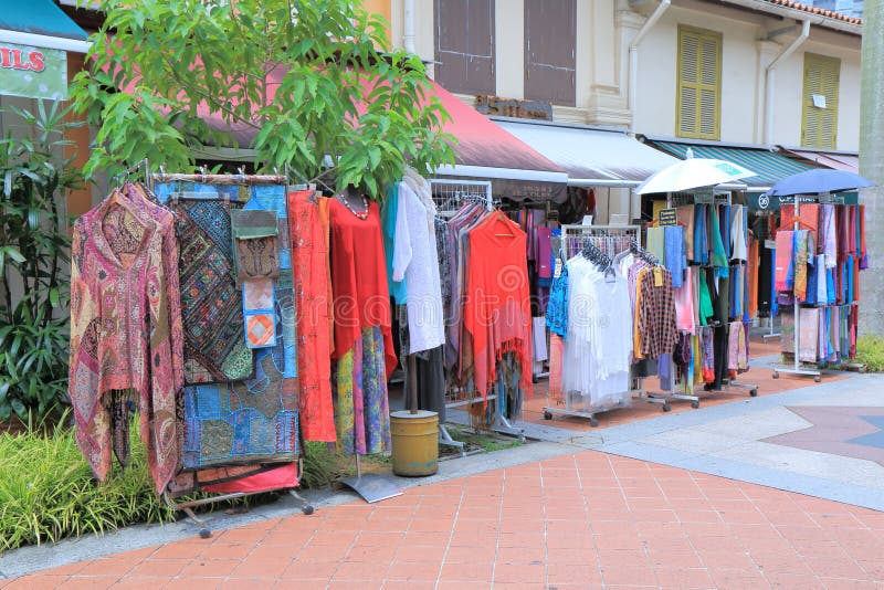 Calle árabe Singapur De La Tienda De Ropa Foto editorial - Imagen de fondo,  singapur: 43121746