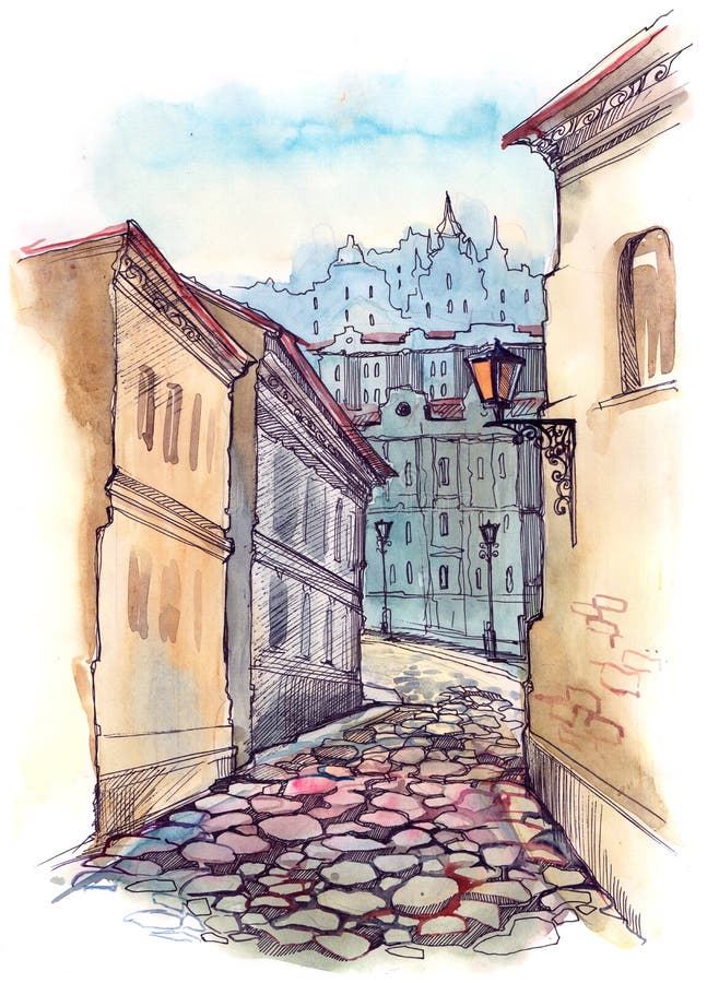 Calle vieja de la ciudad