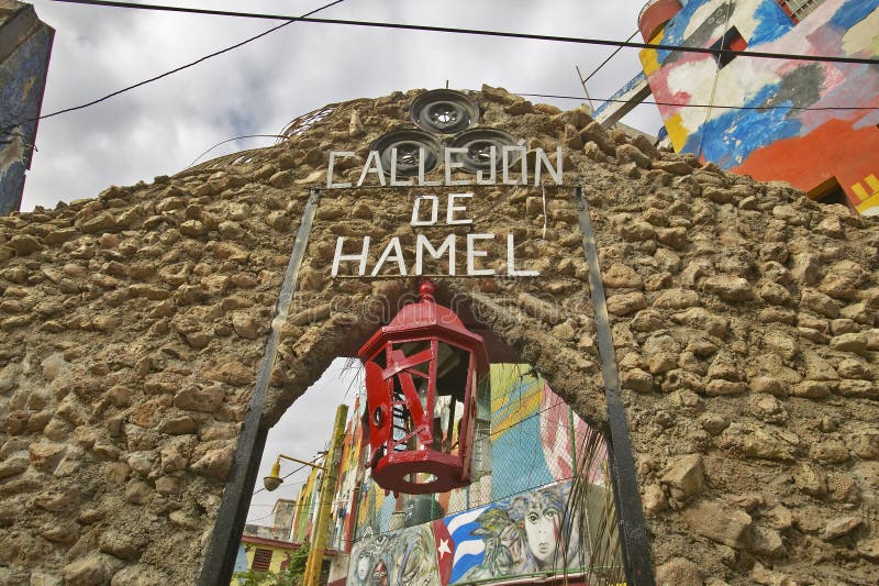 Callejon DE Hamel kunst en muziekdistrict van Havana Cuba
