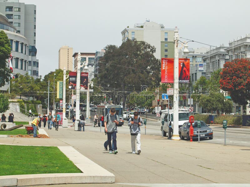 Calles de San Francisco imagen editorial. Imagen de america 29248640
