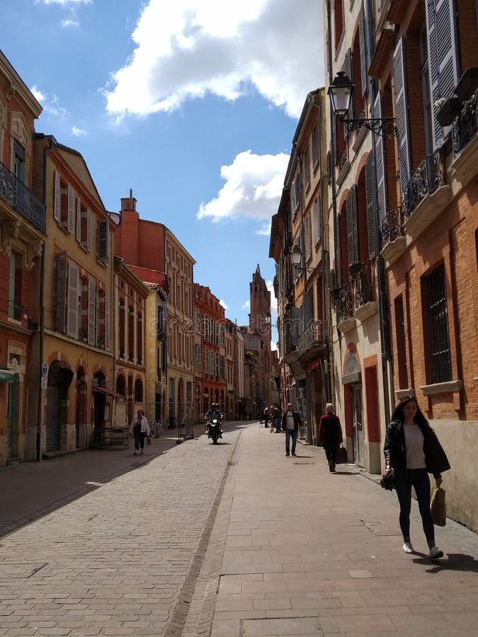 Calles de Toulouse, Francia imagen de archivo libre de regalías Calles de Toulouse, Francia imagen de archivo libre de regalías