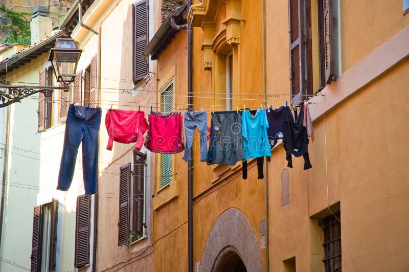 Calles de Trastevere, Roma imágenes de archivo libres de regalías