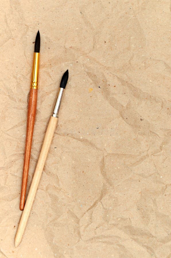 Calligraphy Brush on the Blank Stock Image Image of design, craft